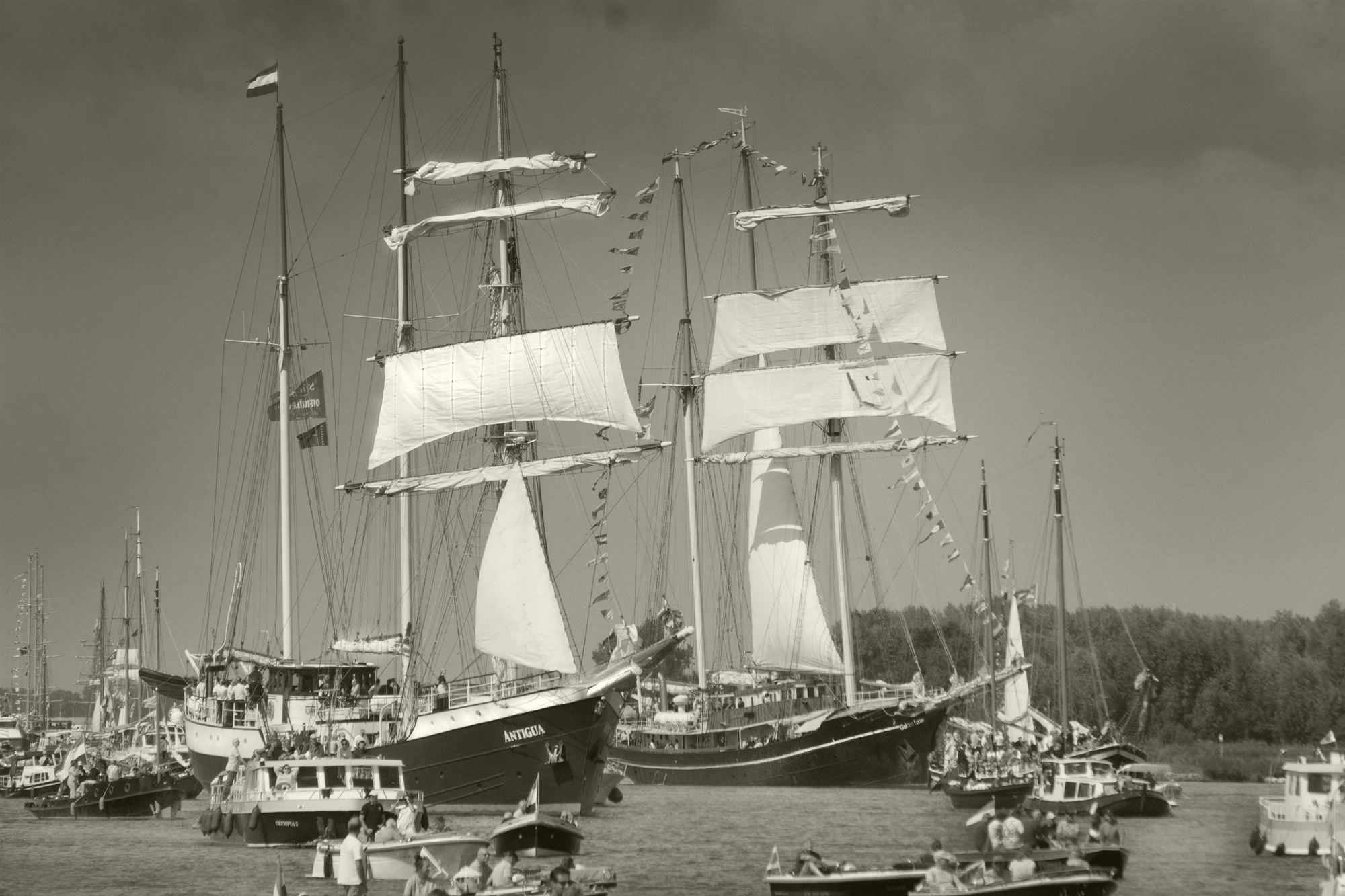 Sail Parade, pontje Buitenhuizen, Spaarndam