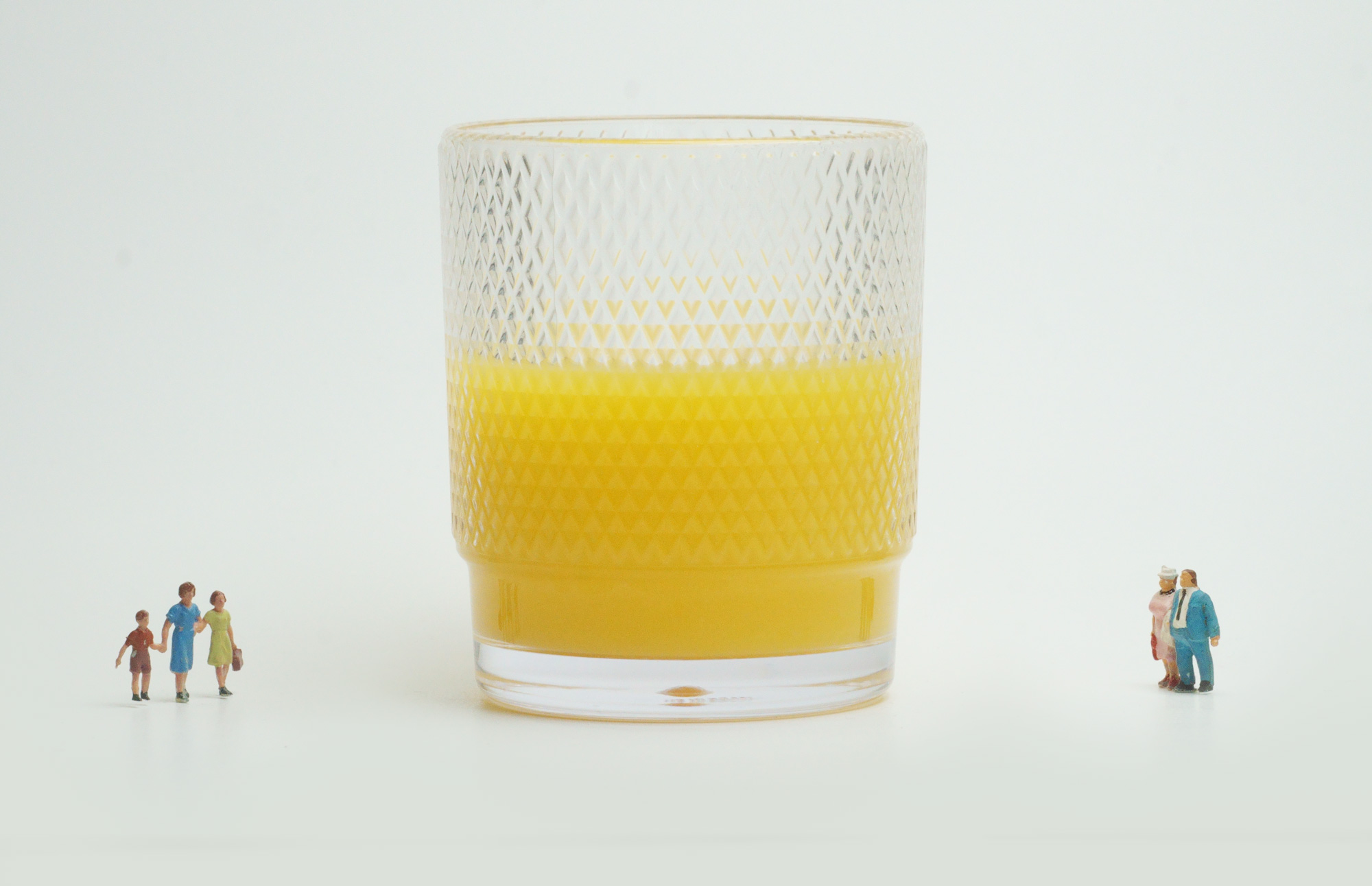 Glas halfvol, studiofoto