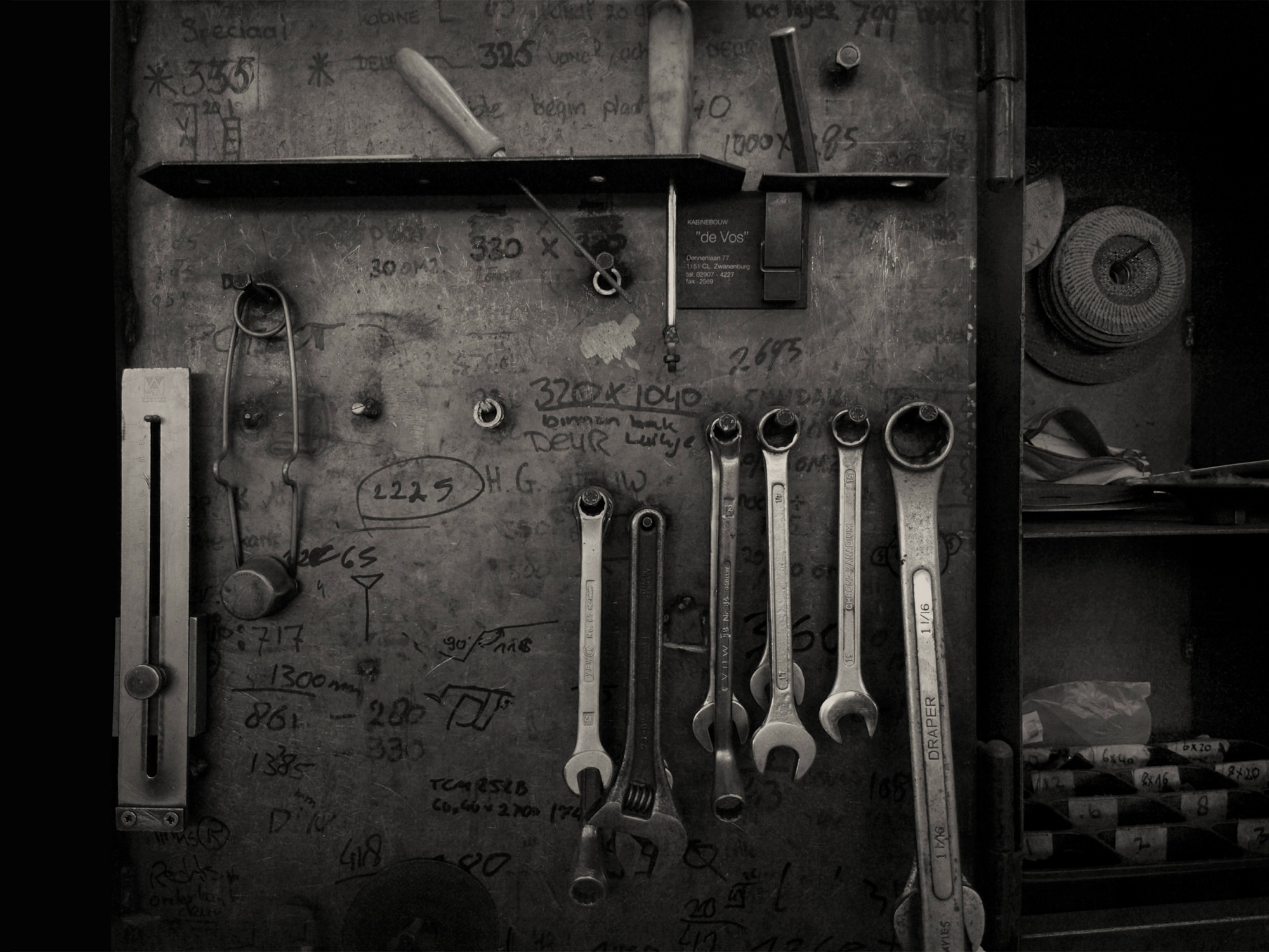 Gereedschap, Cabinefabriek, Halfweg