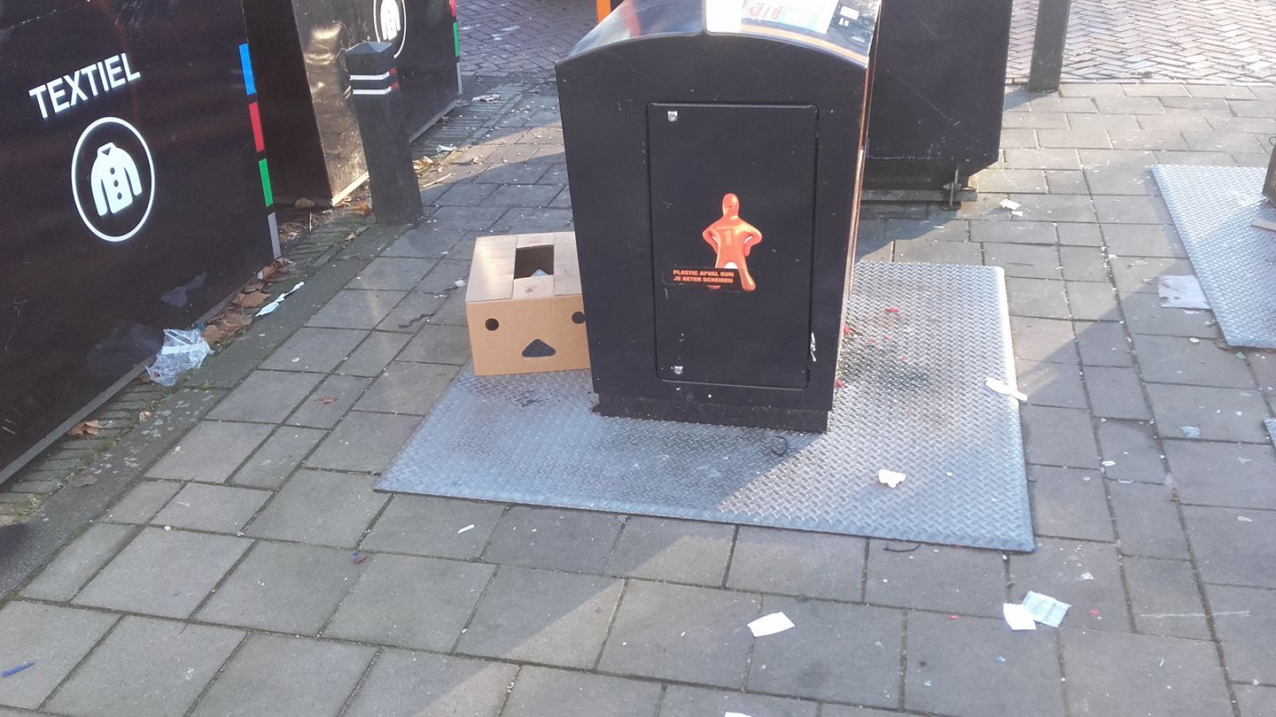 Bange doos, winkelcentrum Schalkwijk, Haarlem